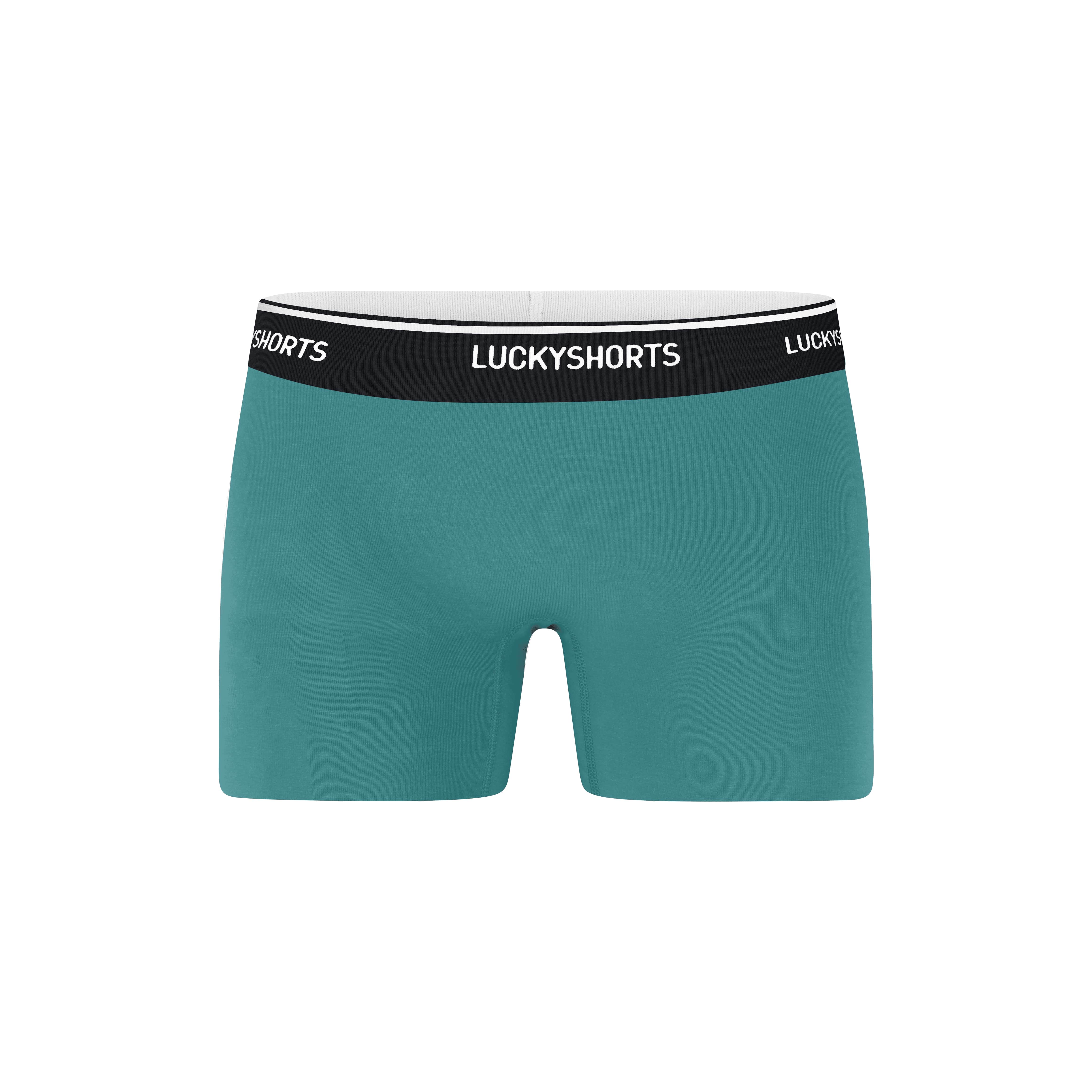LUCKYSHORTS S Vivid Green + black waistband