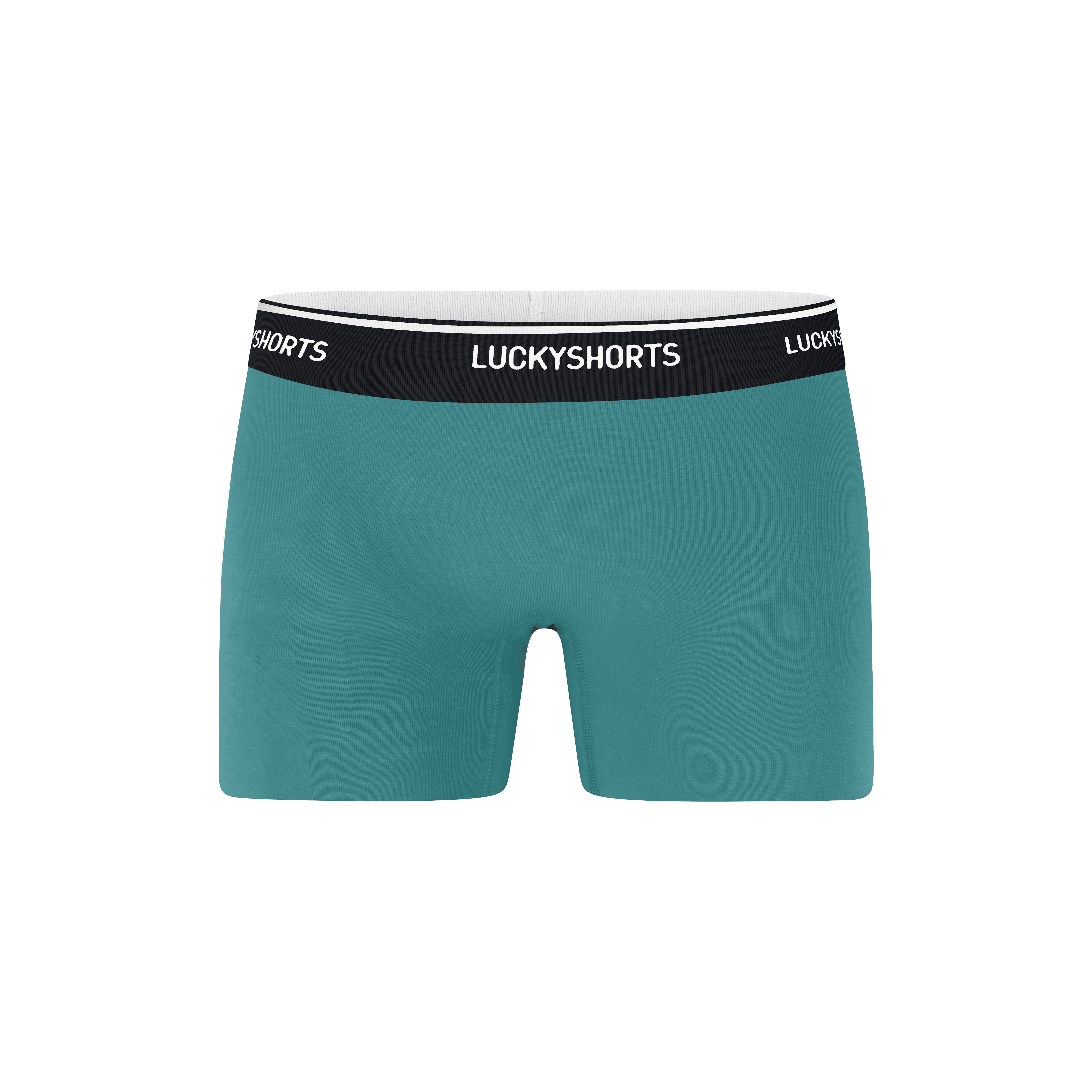 LUCKYSHORTS S / Green + black waistband VIVID