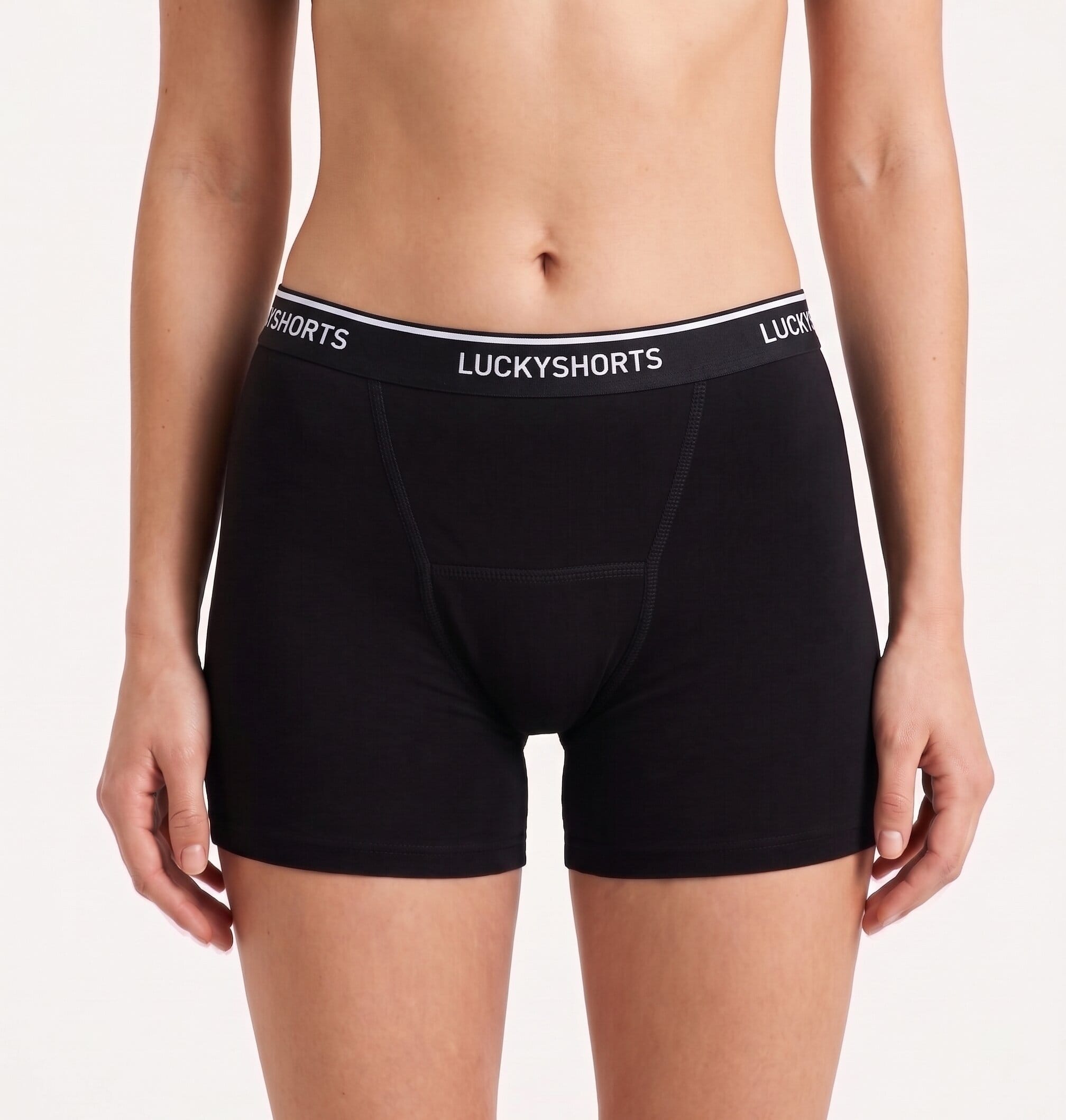 LUCKYSHORTS Period underwear Lucky Black + black waistband