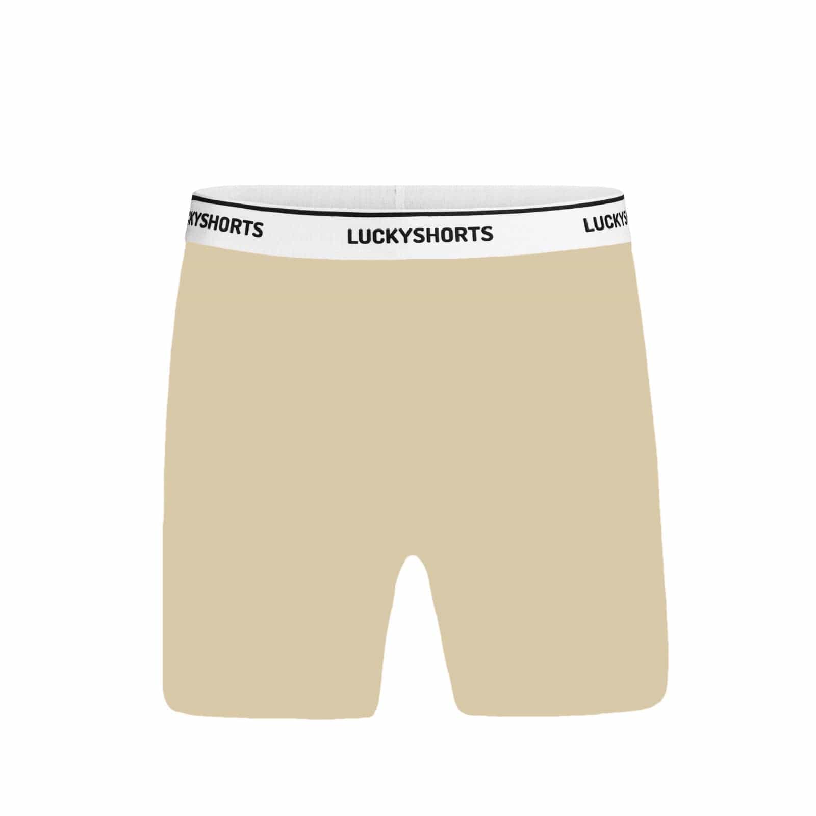 LUCKYSHORTS S / Nude Hohe Taille Lucky