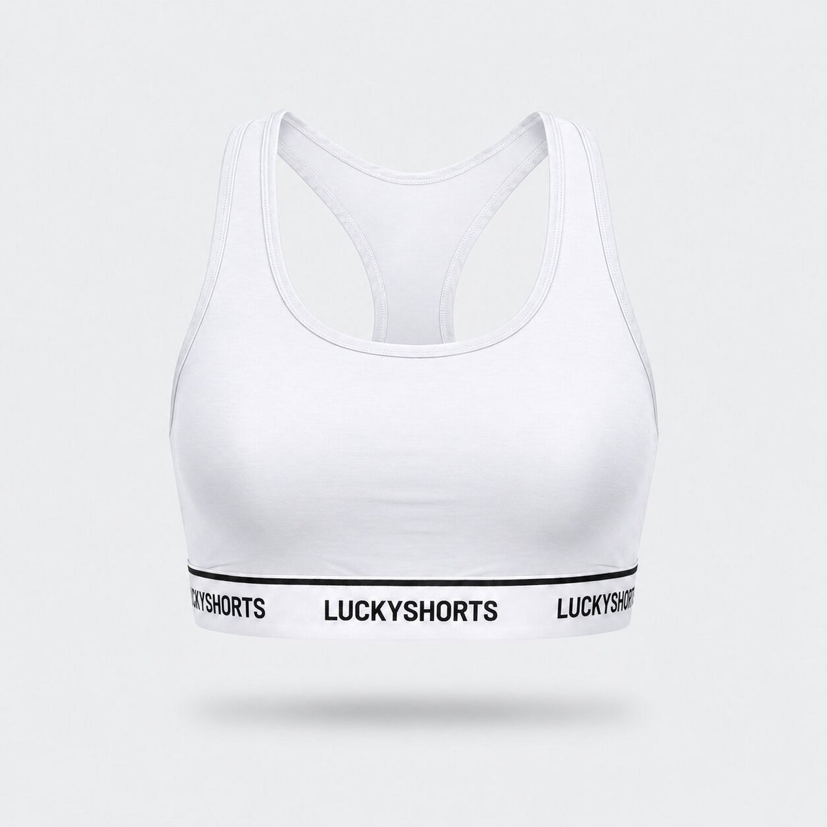 Racerback-bh wit + witte tailleband