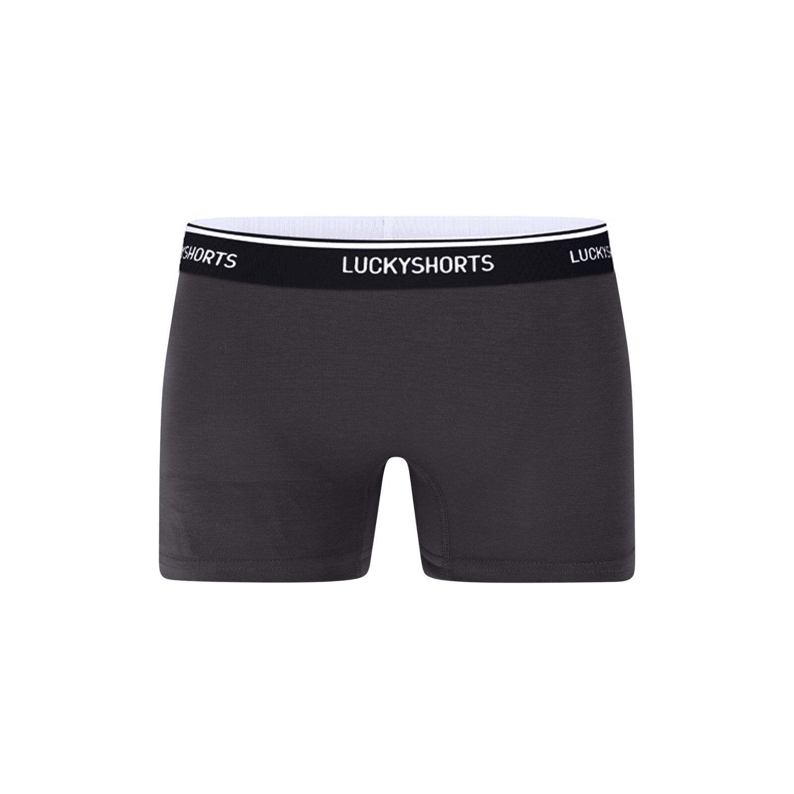 LUCKYSHORTS Levendig grijs + zwarte tailleband