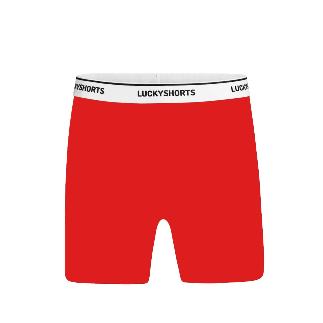 LUCKYSHORTS S / Rot hoch tailliert Lucky