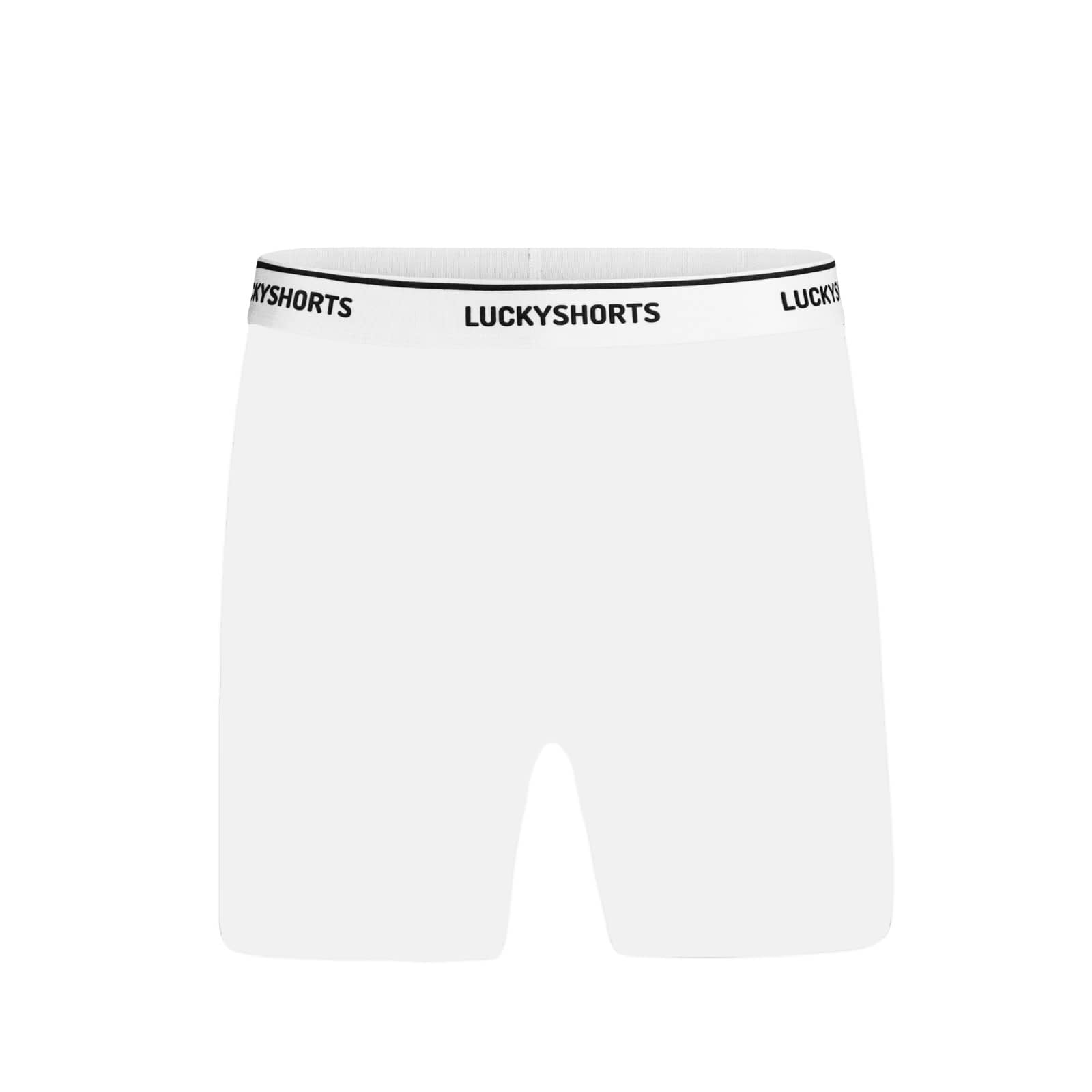 LUCKYSHORTS S / Weiß mit hoher Taille Lucky