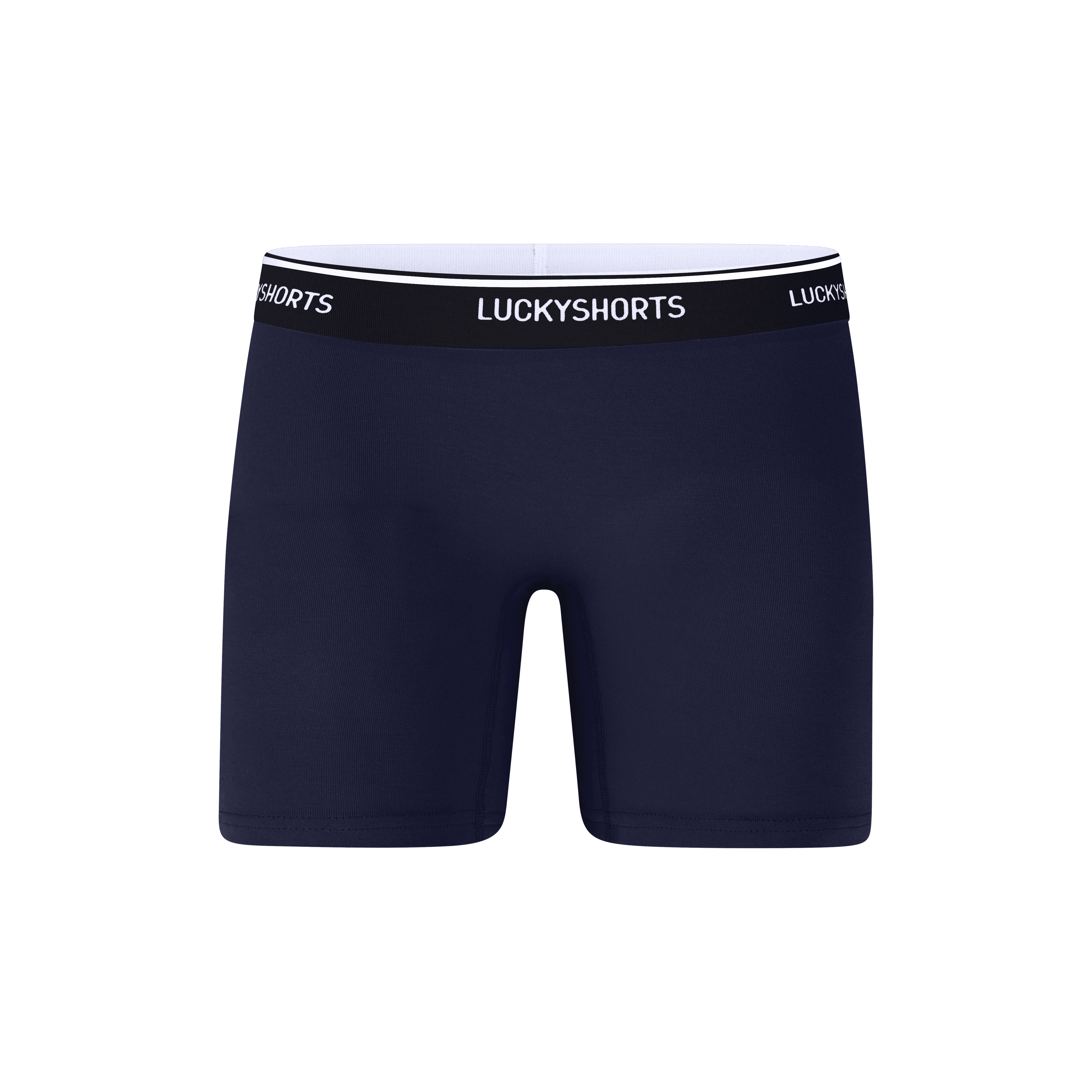 LUCKYSHORTS S / Navy Blue + black waistband LUCKY