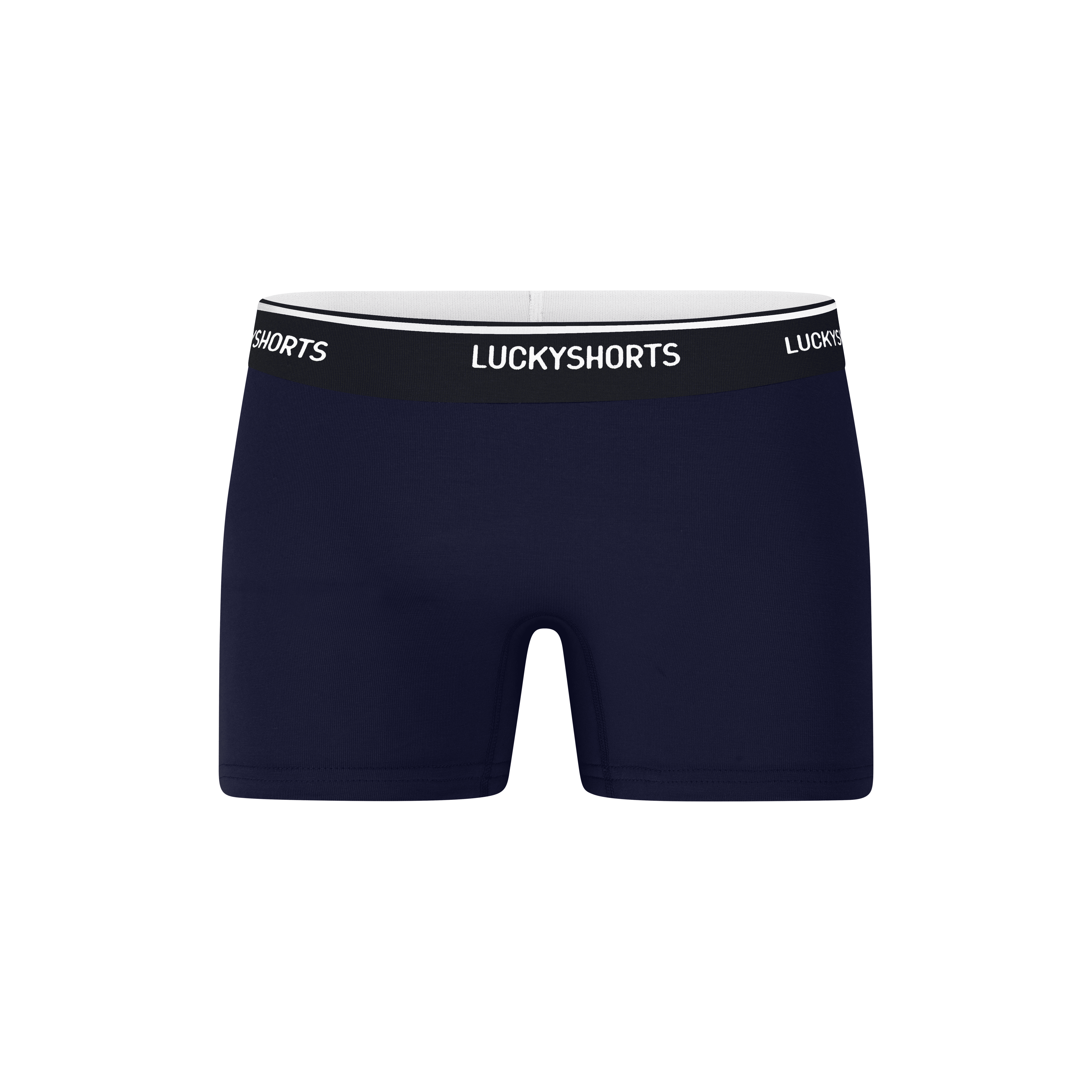 LUCKYSHORTS S / Navy Blue + black waistband VIVID