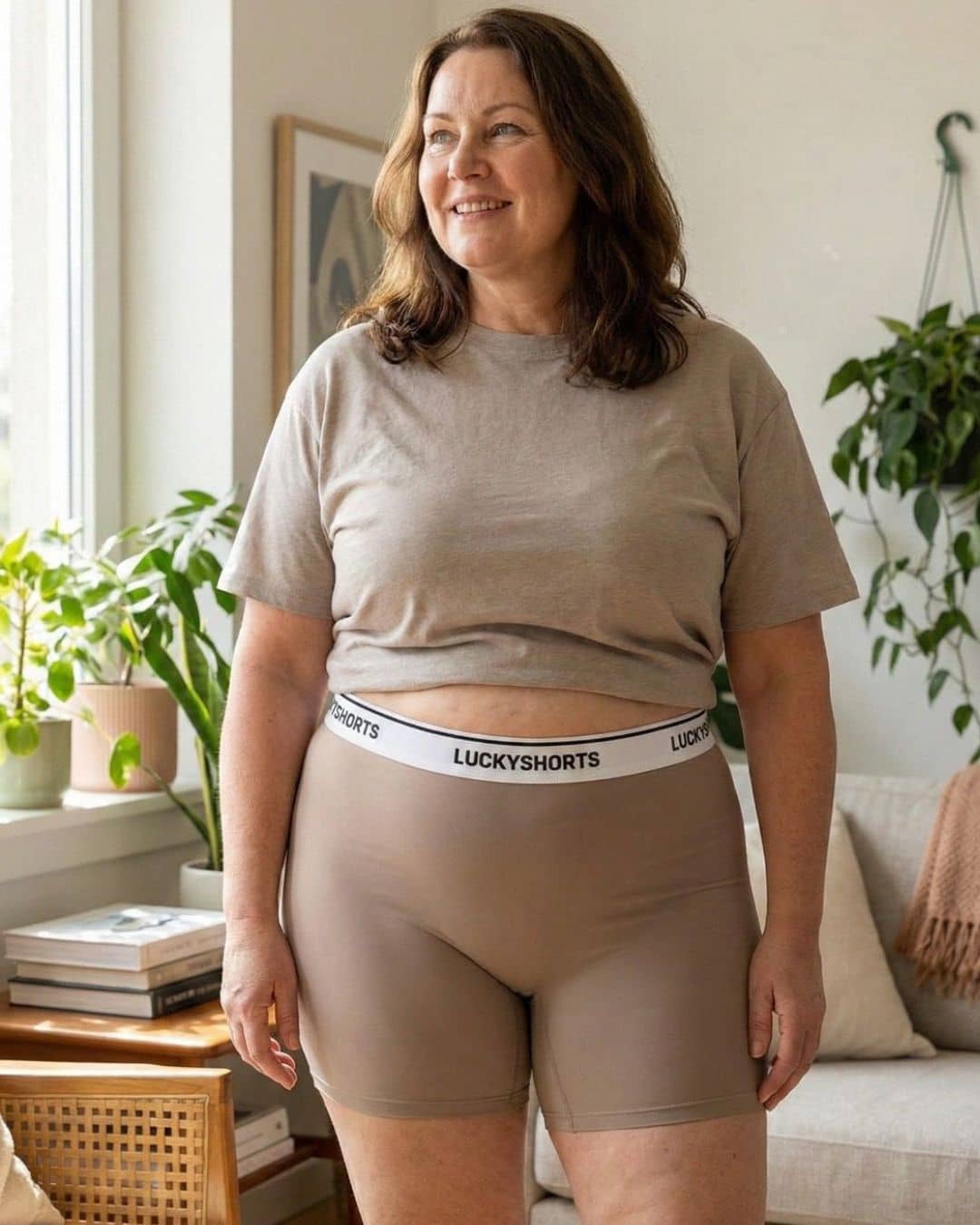 LUCKYSHORTS Taille haute Lucky Nude