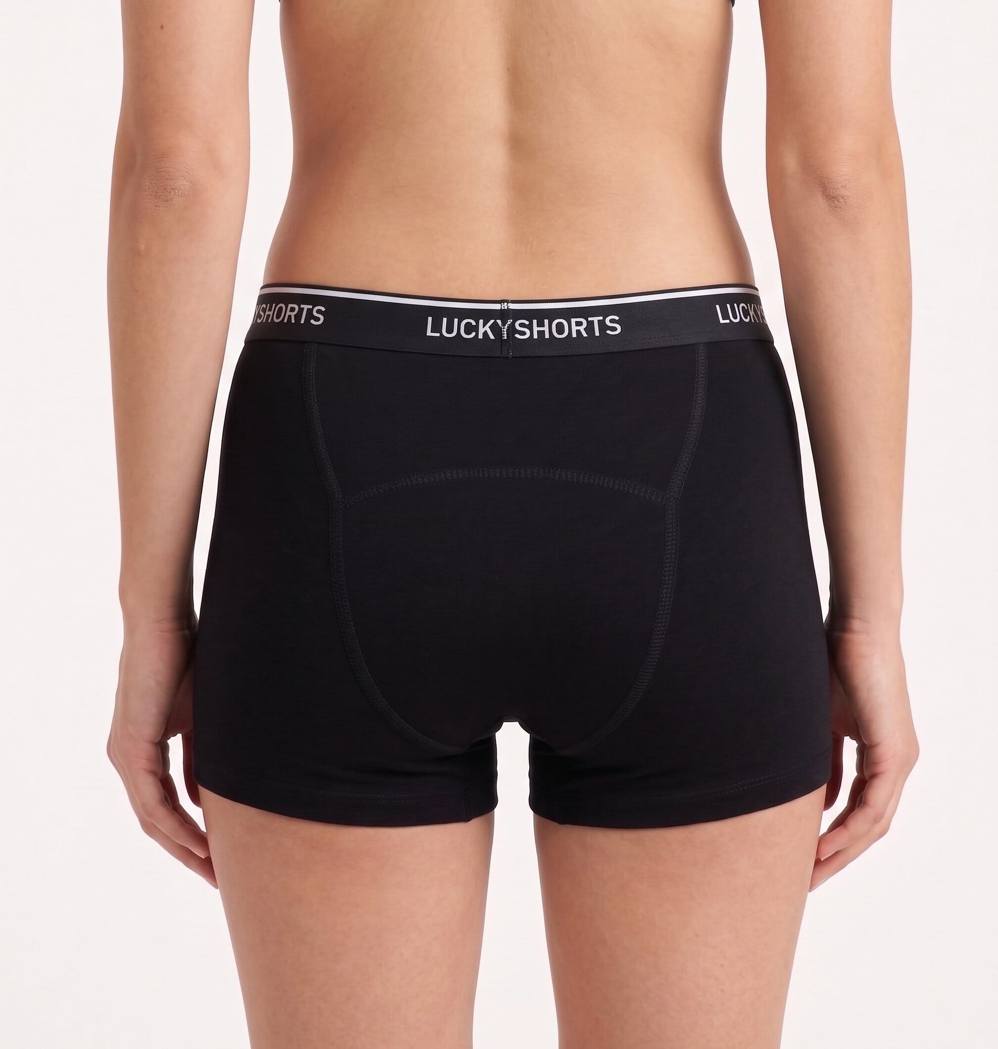 LUCKYSHORTS Period underwear Lucky Black + black waistband