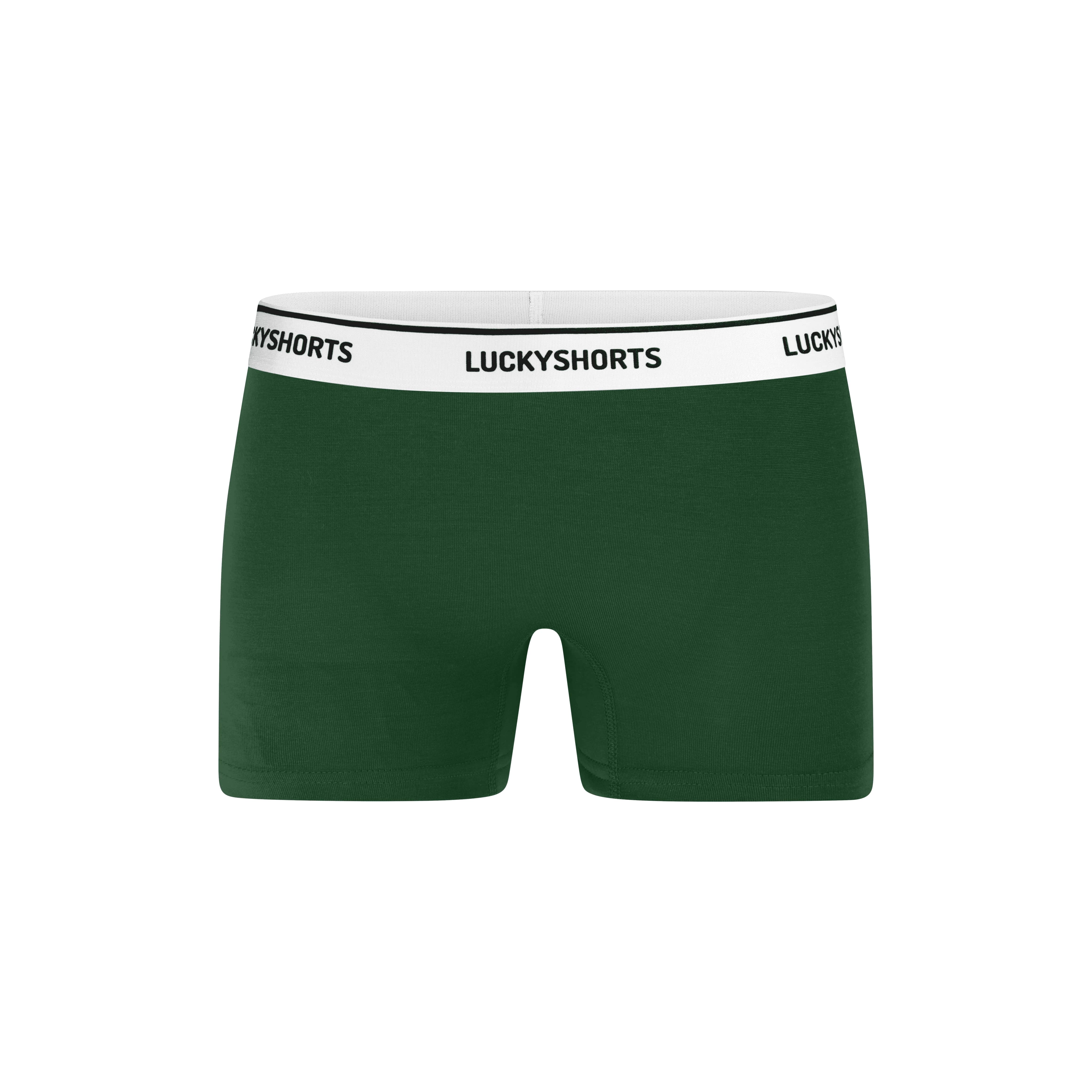 LUCKYSHORTS Vivid Dark Green