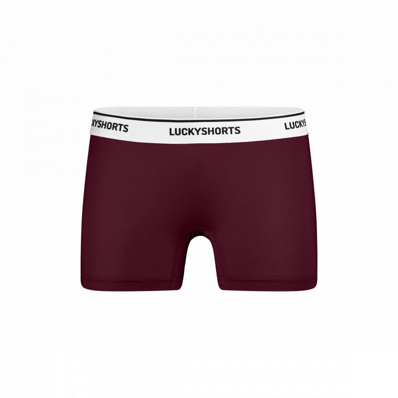 LUCKYSHORTS / Burgundy VIVID