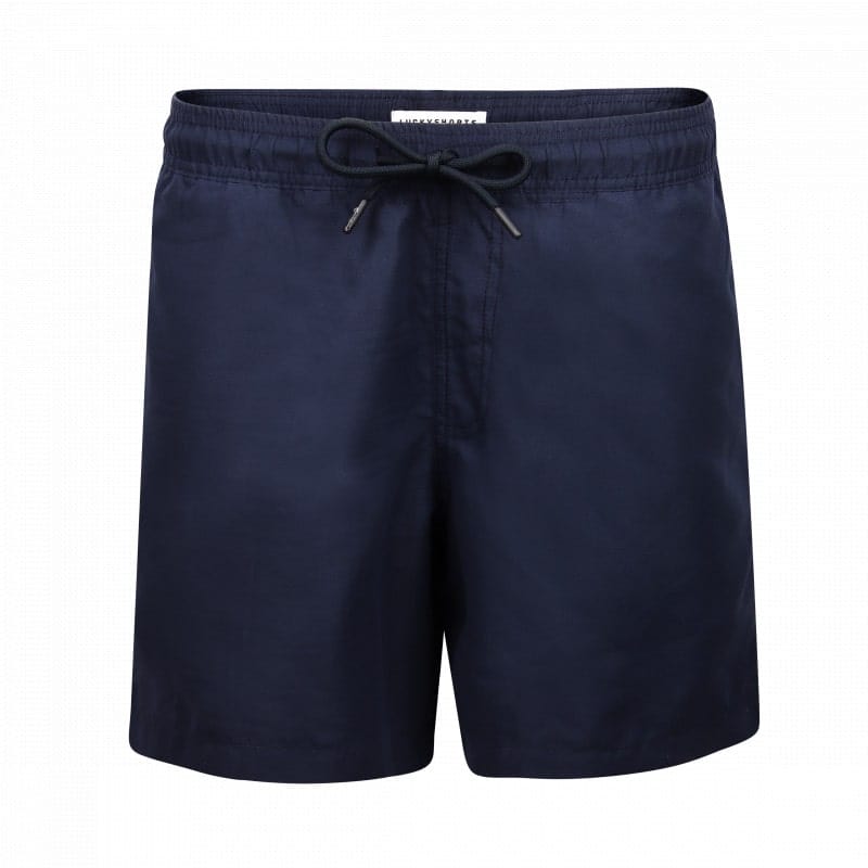 LUCKYSHORTS / Marineblaue Badeshort